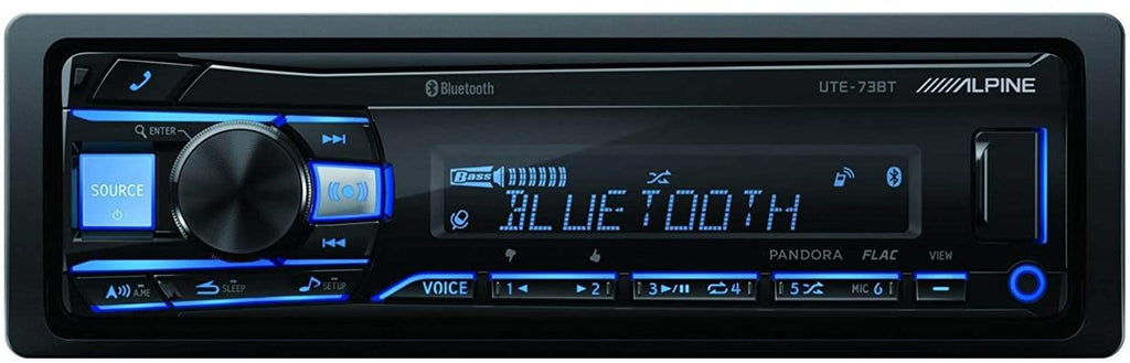 Alpine UTE-73BT In-Dash, S2-S65C 6.5" Component, S2-S69 Speakers & KIT10 AMP Kit