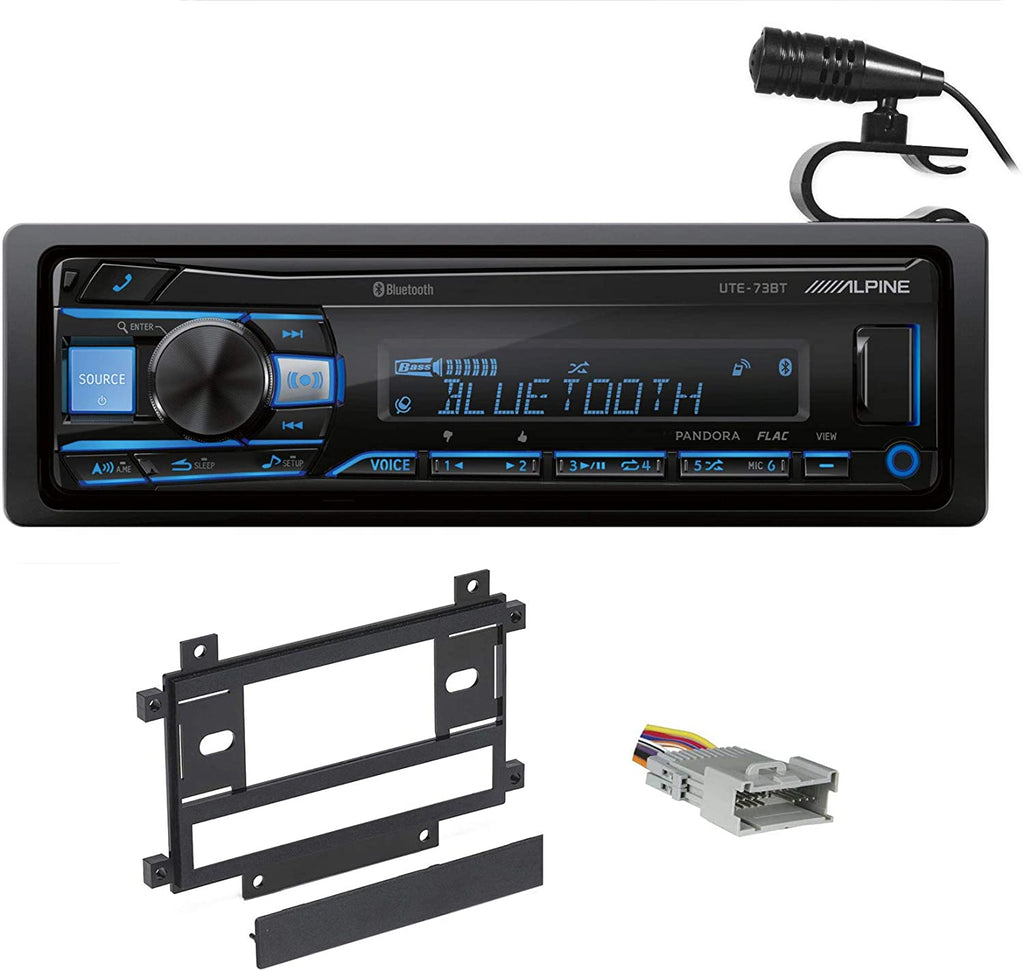 Alpine UTE-83BT In-Dash Digital Media Receiver Bluetooth 99-3410 & 70-2003