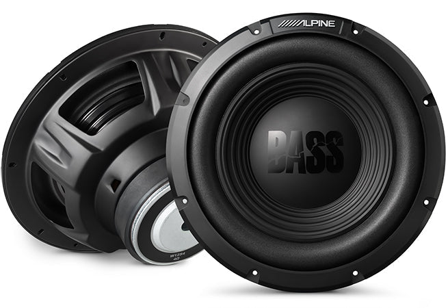 2 Alpine W12S4 BassLine Series 12" 750W 4-ohm Bass Subwoofer