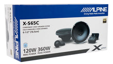 Load image into Gallery viewer, Alpine X-S65C 720W Max (240W RMS) 6.5" X-Series 2-Way Component Car Speakers