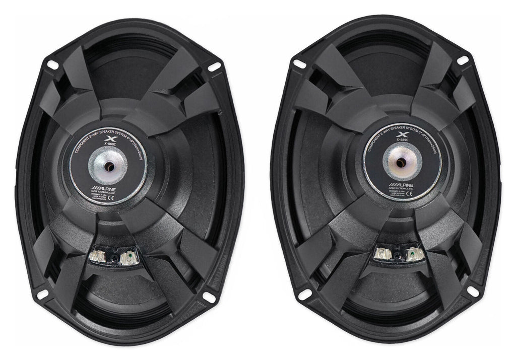 Alpine Type-X Bundle 1-Pair X-S69C 6x9" Component & X-S65 6.5" Coax & X-A70F 700W 4-Ch Amp
