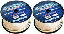Load image into Gallery viewer, 2 American Terminal PROS14250 14 Gauge Speaker Wire<br/> 250' 14 Gauge PRO PA DJ Car Home Marine Audio Speaker Wire Cable Spool