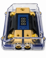 Load image into Gallery viewer, 2 Absolute AND-600 Digital ANL Fuse Holder LED Voltmeter Display 0/4 Gauge Power Distribution Block Includes (2) 150A ANL Fuse
