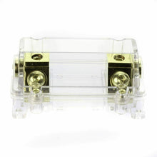 Load image into Gallery viewer, Absolute USA ANH-0 Gold Inline ANL Fuse Holder Fits 0, 2, 4 Gauge with 140AMP Fuse