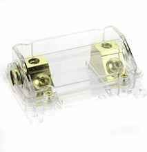 Load image into Gallery viewer, Absolute USA ANH-0 Gold Inline ANL Fuse Holder Fits 0, 2, 4 Gauge with 120AMP Fuse