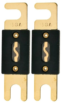 2 Absolute ANH-3 0/2/4 Gauge AWG in-Line ANL Fuse Holder & 2 Gold Plated 200 Amp Fuse