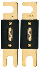 Load image into Gallery viewer, 2 Absolute ANH-3 0/2/4 Gauge AWG in-Line ANL Fuse Holder &amp; 2 Gold Plated 200 Amp Fuse