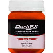 Load image into Gallery viewer, Antari DFX-VL6OZ-BRD DarkFX UV Paint (Bright Red, 6 Ounces)
