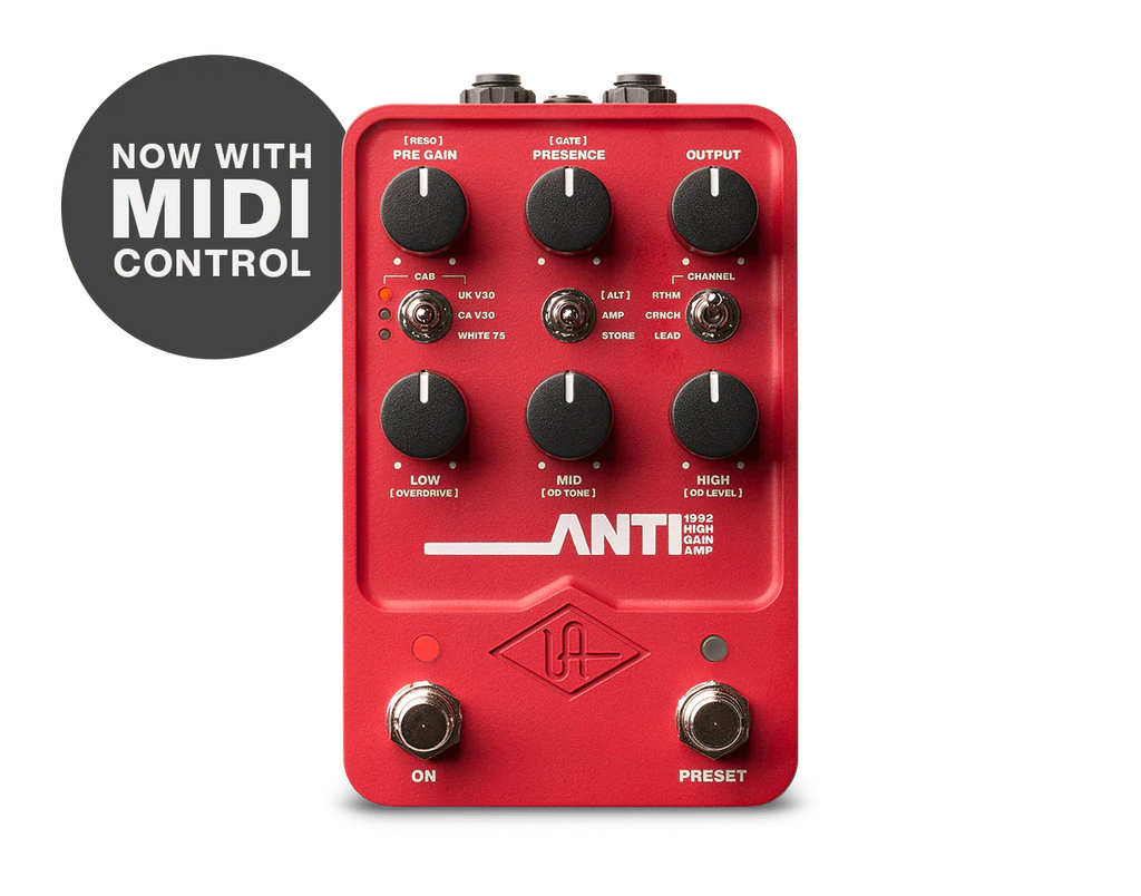 Universal Audio UA-ANTI-U UAFX Anti 1992 High Gain Amp Pedal