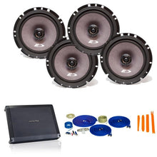 Load image into Gallery viewer, Alpine Bundle 2-Pairs of SXE-1726s 6.5" Coax Speakers and BBX-F1200 280W 4-Ch Amp and Wiring