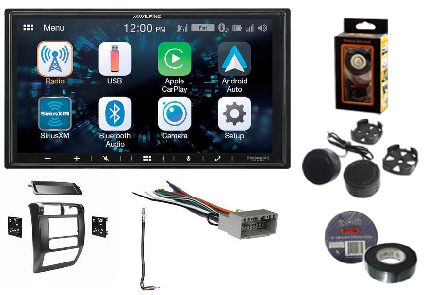 Alpine ILX-W670 7" Receiver Jeep Wrangler 03-06 Dash Kit Harness Antenna Adapter