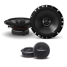Load image into Gallery viewer, Alpine S-S65 6.5" 480W 2 Way Coaxial &amp; S-S10TW 240W 1" Silk Dome Tweeter