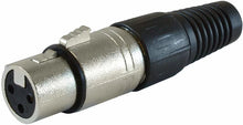 Load image into Gallery viewer, MR DJ XLRFH2 1-Pair XLR Female Head 3 Pin Connector Allows for Speaker Cables Mic