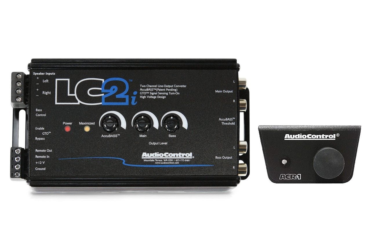 AudioControl LC2i Line Out Converter Accubass Subwoofer Control & Dash Remote