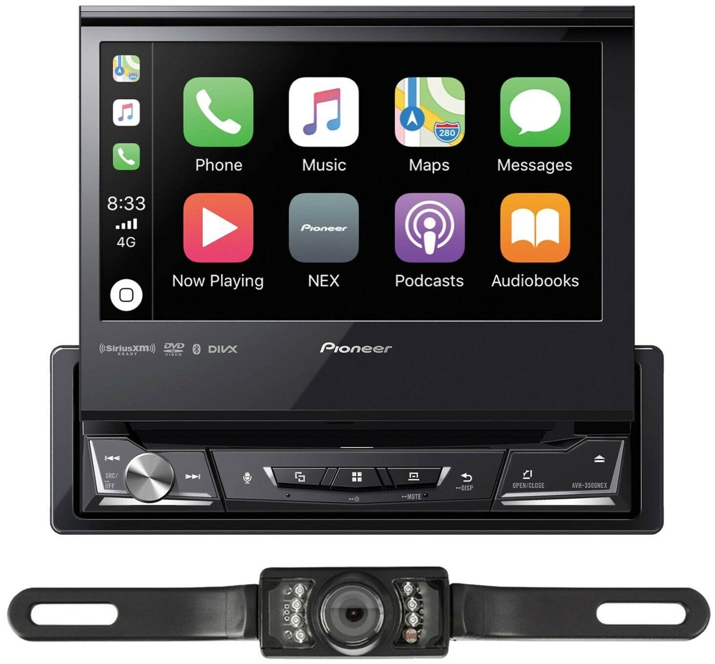 Pioneer AVH-3500NEX DVD Receiver Bluetooth & License Plate Backup Camera