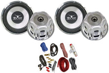 Load image into Gallery viewer, 2 Absolute Axis AX1000 10-Inch 1000W Power Subwoofer &amp; 4 Gauge Amp Kit