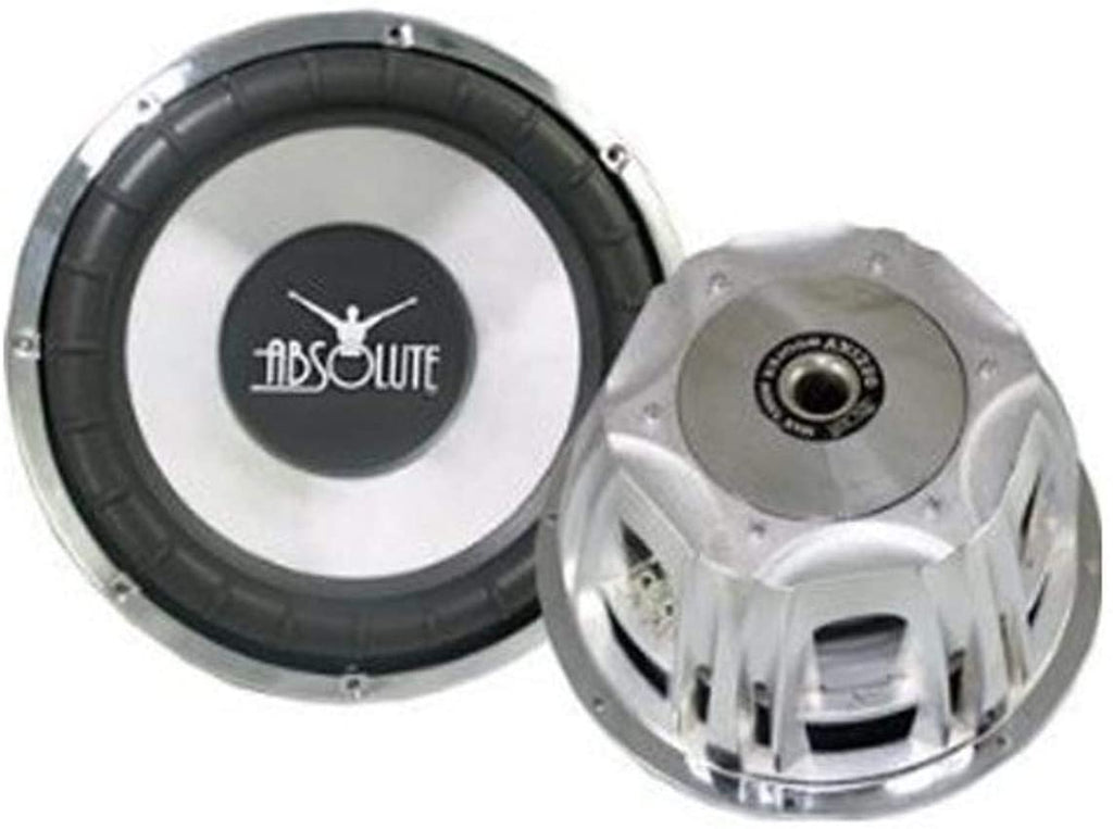 2 Absolute Axis AX1000 10-Inch 1000W Power Subwoofer & 4 Gauge Amp Kit