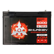Load image into Gallery viewer, Shuriken SK-BT100 12V High Performance AGM Power Cell Battery for Systems Up To 2000 Watts