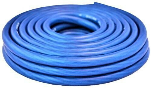 Absolute 8 Gauge 50' Blue Power Ground Wire Car Audio Amplifier Marine Cable