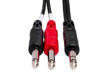 Load image into Gallery viewer, Hosa STP-201 Insert Cable 1/4 in TRS to Dual 1/4 in TS – 1 Meter
