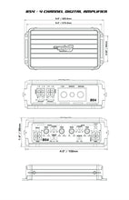 Load image into Gallery viewer, Cerwin Vega B54 Stealth Bomber 4-Channel Class-D Full Range Amplifier