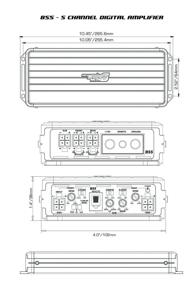 Cerwin Vega B55 Stealth Bomber 5-Channel Class-D Full Range Amplifier
