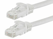 Load image into Gallery viewer, A-T EPC100WH 100' Cat6 patch cable Cat6a Ethernet network patch cable RJ45 23AWG 600M solid copper wire 100' White