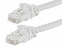 4 A-T EPC3WH 3' Cat6 patch cable Cat6a Ethernet network patch cable RJ45 23AWG 600M solid copper wire 3' White
