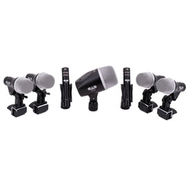 Cad Audio Stage7 Premium 7-Piece Drum Instrument Mic Pack Vinyl Carrying Case + 4 Microphones Cables