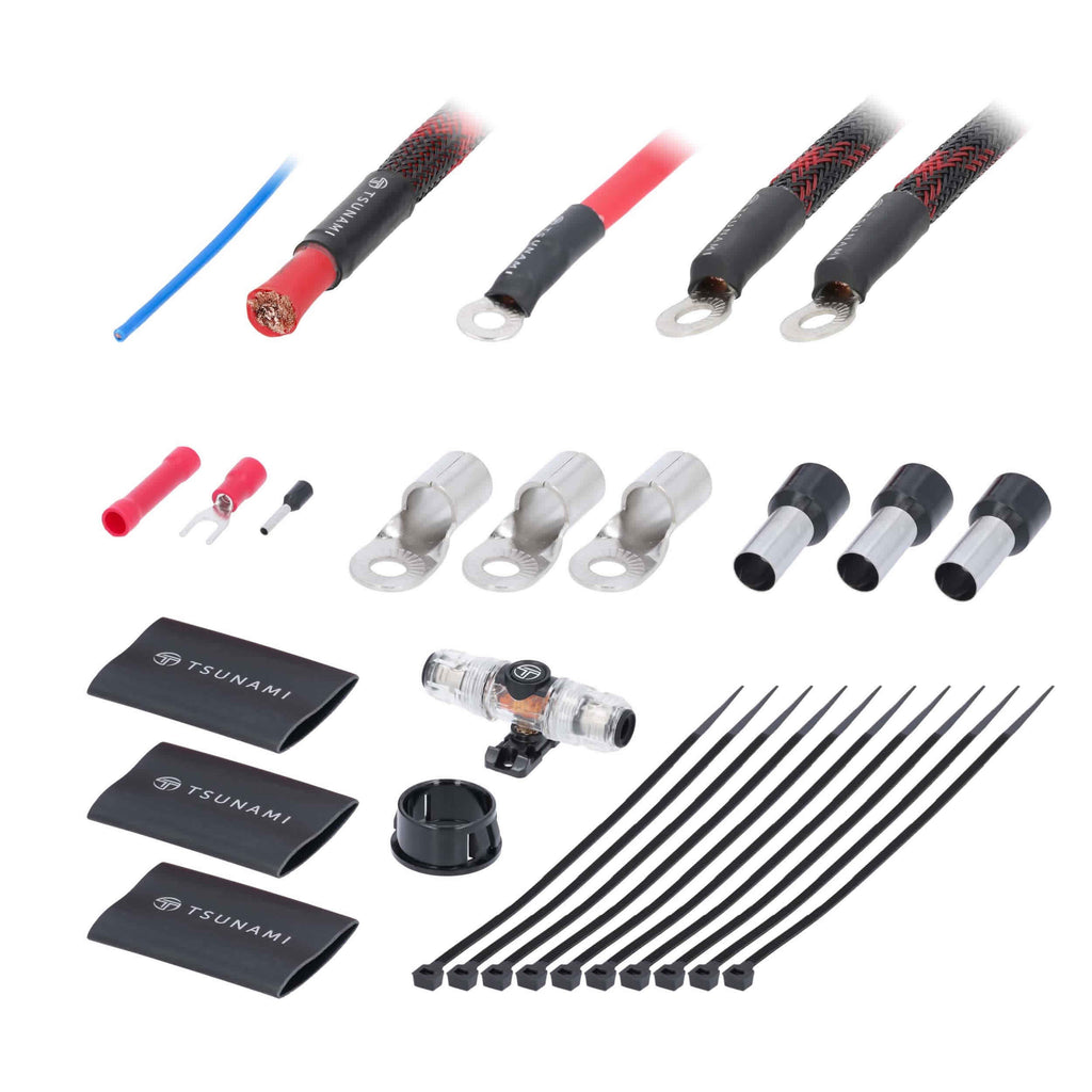 Tsunami TSX-AMP4 1500W 4 GA AMP Kit