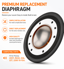 Load image into Gallery viewer, 4 Replacement Diaphragm for Peavey 22A, 22T, 22XT, Driver US