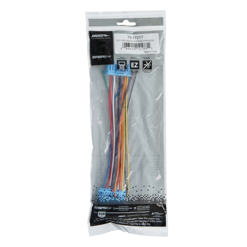 Metra 70-1721T Radio Bypass Harness - Compatible Fits for Honda Accord