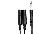 Load image into Gallery viewer, Hosa YPP-111 Y Cable 1/4" Male to Two 1/4" Female