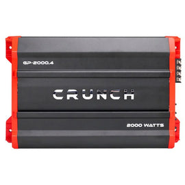 Crunch GP-2000.4 2000W RMS Class AB Ground Pounder Series 4 Channel Car Amplifier