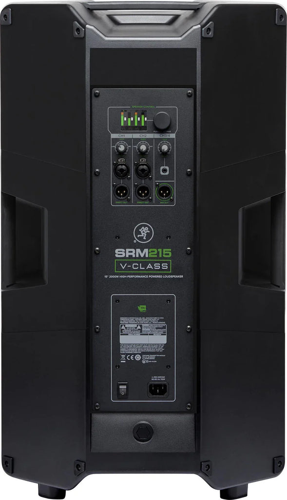Mackie SRM215 V-Class SRM V-Class Series, 15-Inch 2000W High-Performance Loudspeaker, Powered-Black