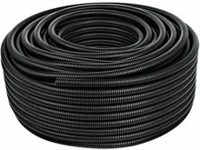 Load image into Gallery viewer, American Terminal 100 Ft. 1/4" Split Wire Loom Conduit Polyethylene Tubing Black Color Sleeve Tube