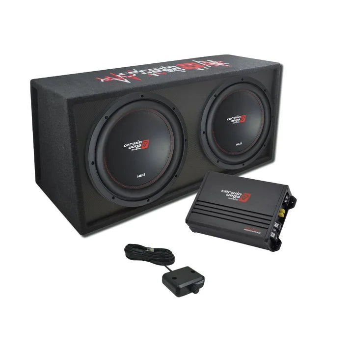 Cerwin Vega BKX212V XED Series Dual 12" Vented Enclosure & Amplifier Bass Package