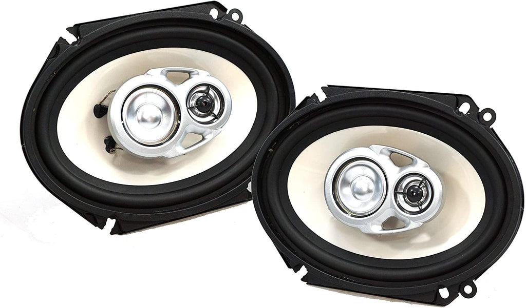 4 Pair Absolute BLS-6803 Blast Series 640W 6x8" 5x7" 3 Way Car/Marine/ATV/UTV Speakers