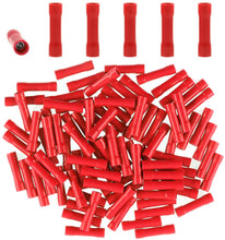 Load image into Gallery viewer, 100pcs 22-16 Gauge Butt Insulated Splice Terminals Electrical Crimp Connectors