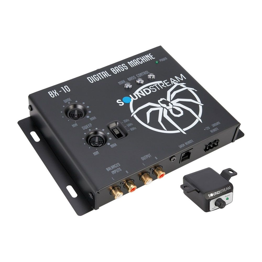 Soundstream BX-10 Digital Bass Reconstruction Processor with Remote+ Free Absolute Electrical Tape+ Phone Holder