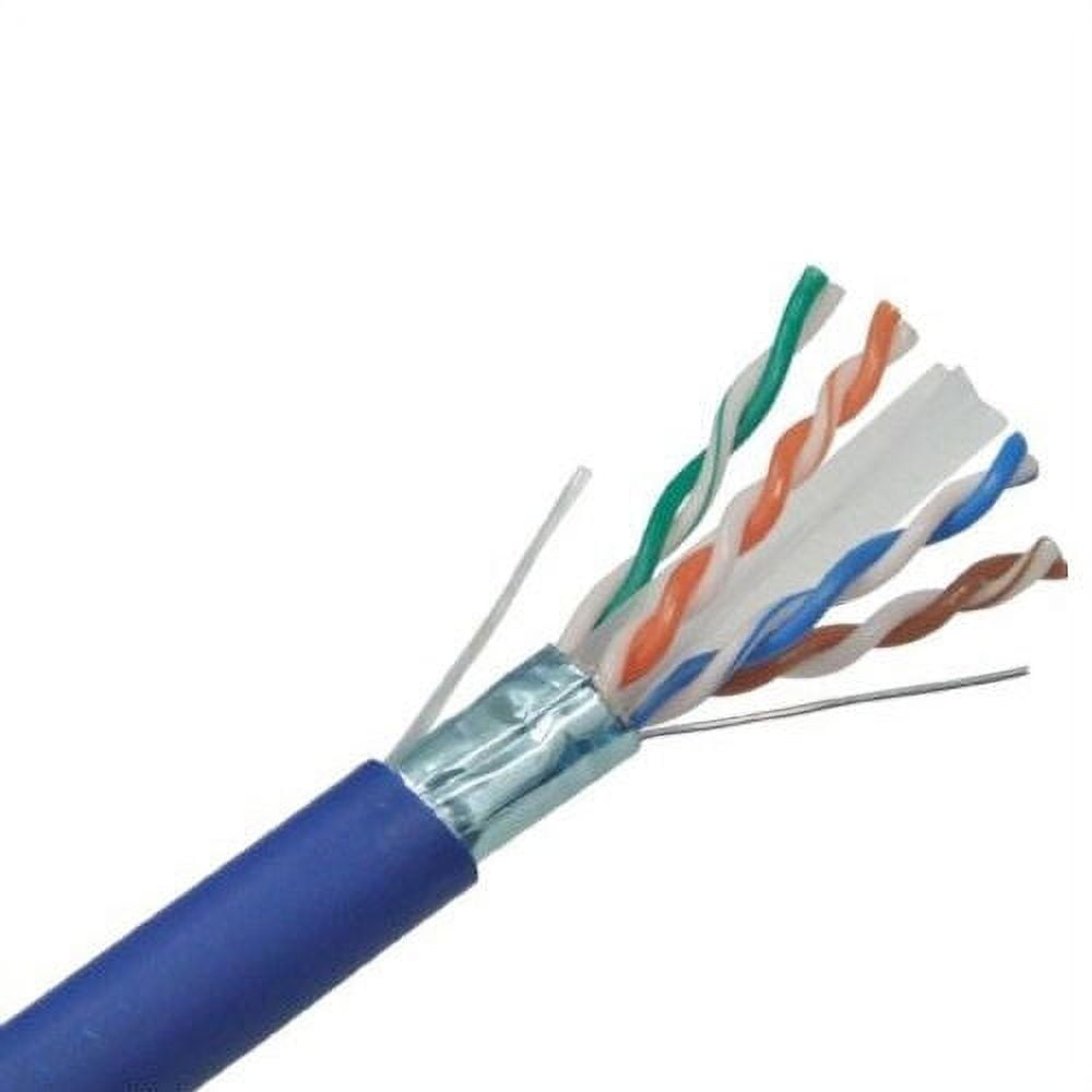 AT Cat6 Ethernet Cable 23AWG 600Mhz UL Bare Solid Copper Wire UTP 500' Blue