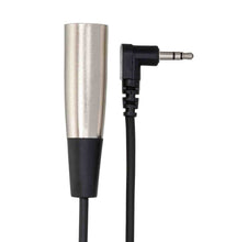 Load image into Gallery viewer, Hosa XVM-115M, XLR Male to Right Angle 3.5mm TRS Male Microphone Cable - 15 Feet