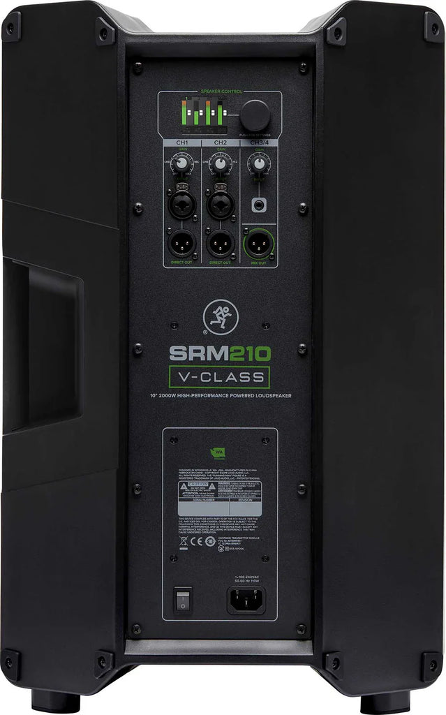 Mackie SRM V-Class Series, 10-Inch 2000W High-Performance Loudspeaker, Powered-Black (SRM210 V-Class)