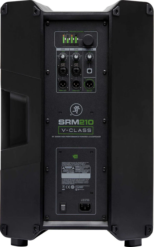 Mackie SRM V-Class Series, 10-Inch 2000W High-Performance Loudspeaker, Powered-Black (SRM210 V-Class)