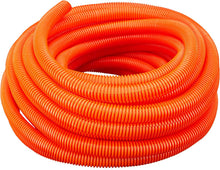 Load image into Gallery viewer, American Terminal 100 Feet Orange 1/2" Flexible Corrugated Split Tubing Wire Loom