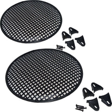 Load image into Gallery viewer, 12" Steel Speaker Subwoofer Sub Waffle Mesh Grill Cover w/ Clips &amp; Screws (pair)