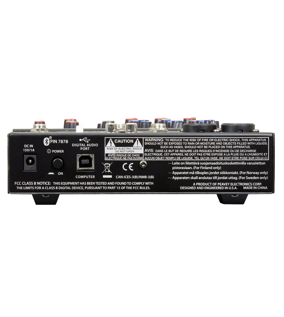 Peavey PV 6 Mixer - Ideal for Live Shows, Recording, Podcasting