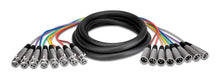 Load image into Gallery viewer, Hosa XLR-80, 8-Channel Male 3-Pin XLR to Female 3-Pin XLR Snake Cable