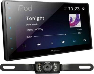 Pioneer DMH-342EX 6.8-in. Double-DIN Car In-Dash + Camera