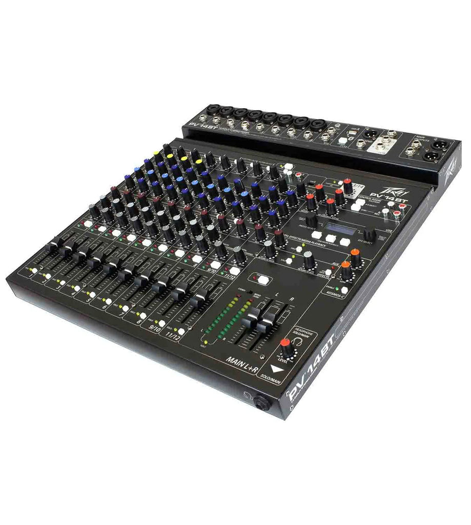 Peavey PV 14 BT Stereo 8-Channel Recording Mixer Bluetooth Connectivity